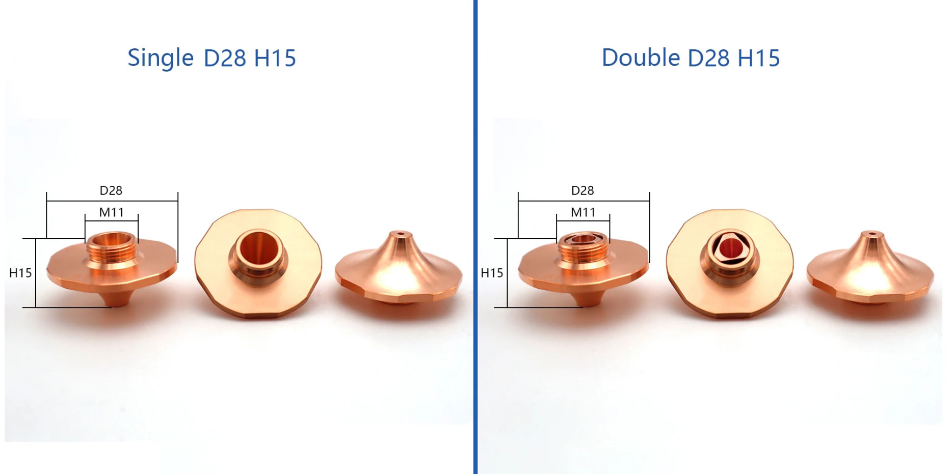 28mm high 15mm single-layer laser nozzle(pic1)
