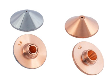 Laser nozzles are used for fib
